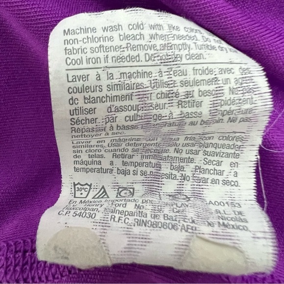 JMS JUST MY SIZE ACTIVE Women’s Pullover Top Sz 4X (26W/28W) Purple Color - Picture 8 of 11